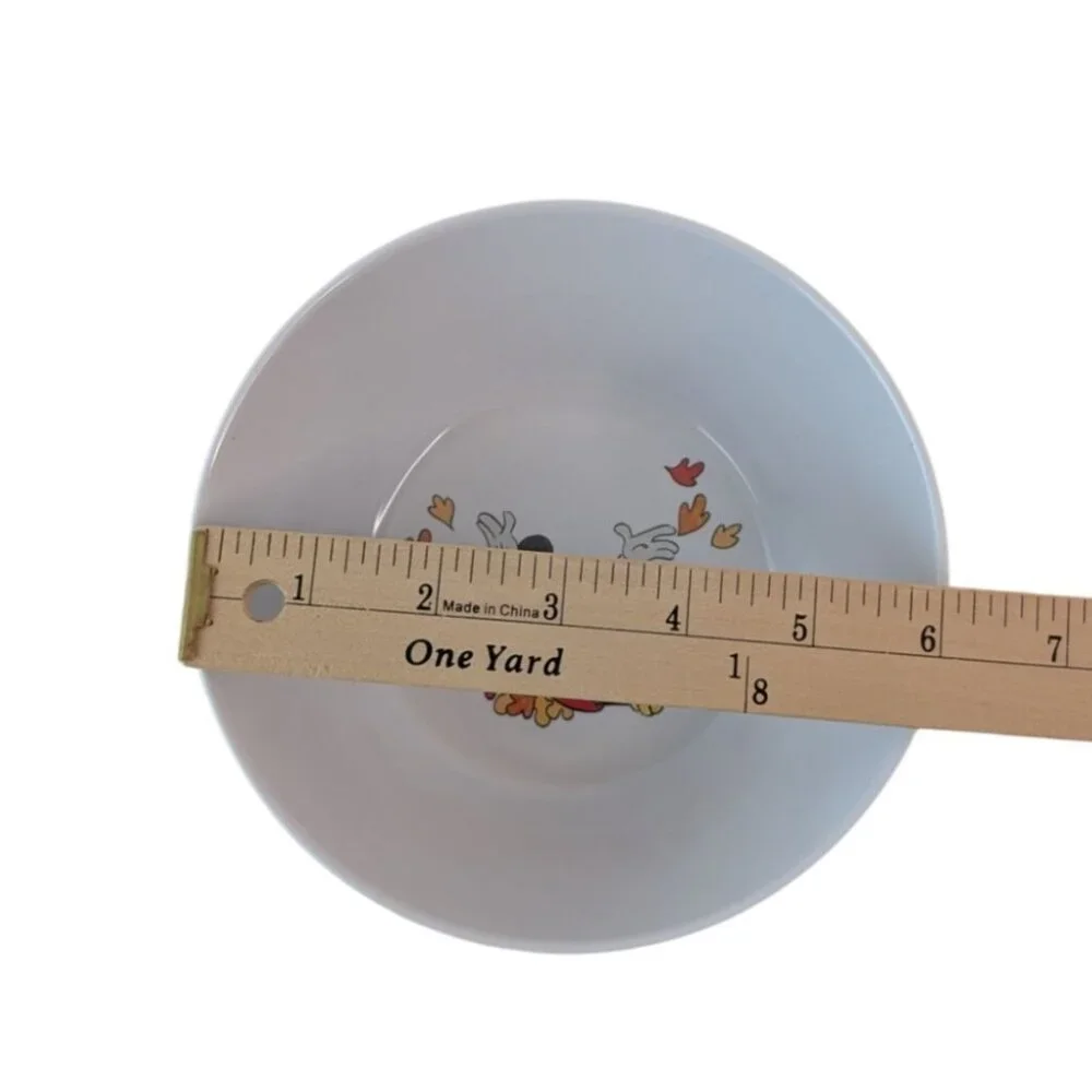 Pottery Barn Kids Mickey Mouse Thanksgiving Dinnerware Plate Bowl Cup Fork Spoon